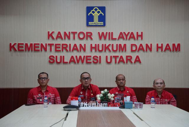 Pimti Kanwil Kemenkumham Sulut Simak Arahan Sekjen Kementerian Hukum dan HAM